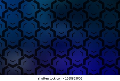 Dark BLUE vector layout with wry lines. A completely new colorful illustration in simple style. A completely new template for your design.