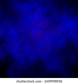 Dark BLUE vector layout with wry lines. Bright sample with colorful bent lines, shapes. Template for cellphones.
