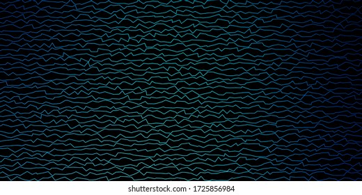 Dark BLUE vector layout with wry lines. Colorful illustration, which consists of curves. Pattern for ads, commercials.