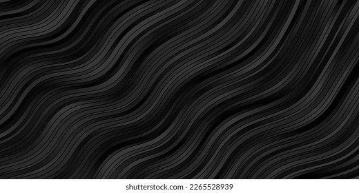 Dark BLUE vector layout with wry lines. Colorful illustration with curved lines. Best design for your posters, banners.