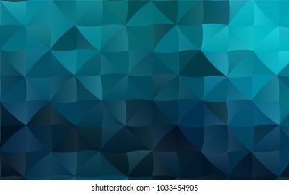 Dark BLUE vector low poly template. A completely new color illustration in a vague style. The polygonal design can be used for your web site.