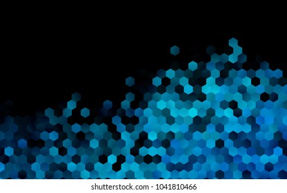 Dark BLUE vector low poly background. A sample with a polygonal design. Low poly illustration, low polygonal background.
