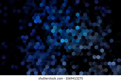 Dark BLUE vector low poly background. A sample with a polygonal design. Low poly illustration, low polygonal background.