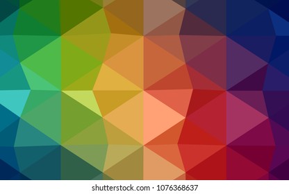Dark BLUE vector low poly texture. Glitter abstract illustration with an elegant design. That pattern can be used as a part of a brand book.