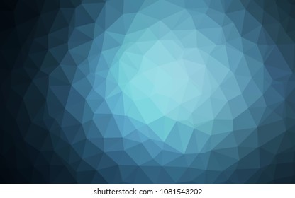 Dark BLUE vector low poly texture. Colorful illustration in polygonal style with gradient. A new texture for your web site.