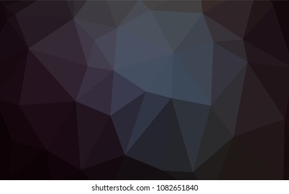 Dark BLUE vector low poly texture. Glitter abstract illustration with an elegant design. The template for cell phone's backgrounds.