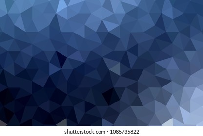 Dark BLUE vector low poly texture. Glitter abstract illustration with an elegant triangles. A new texture for your web site.
