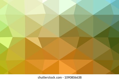 Dark BLUE vector low poly layout. Colorful illustration in polygonal style with gradient. A completely new template for your business design.