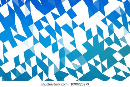Dark BLUE vector low poly background. Colorful illustration in abstract style with gradient. Brand new design for your business.