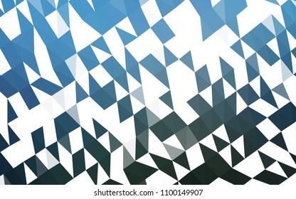 Dark BLUE vector low poly background. Shining colored illustration in a Brand new style. Brand new design for your business.