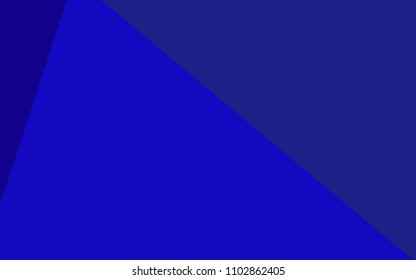 Dark BLUE vector low poly cover. Shining polygonal illustration, which consist of triangles. A completely new design for your leaflet.