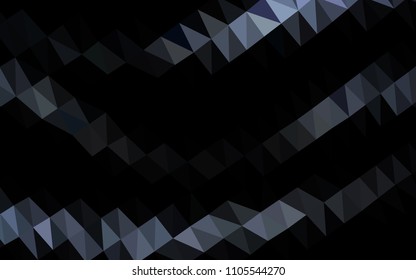 Dark BLUE vector low poly texture. A completely new color illustration in a vague style. The polygonal design can be used for your web site.