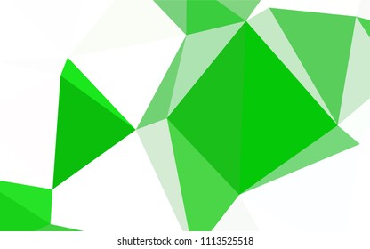 Dark BLUE vector low poly cover. Triangular geometric sample with gradient.  Best triangular design for your business.