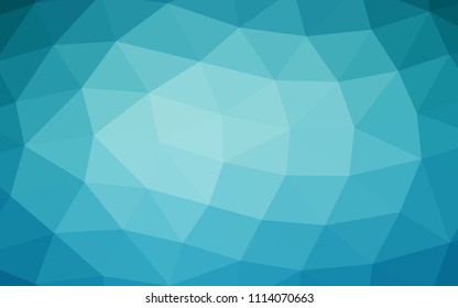 Dark BLUE vector low poly low poly. Creative geometric illustration in Origami style with gradient. Brand new design for your business.