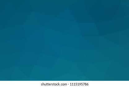 Dark BLUE vector low poly low poly. Colorful illustration in abstract style with gradient. Brand new design for your business.