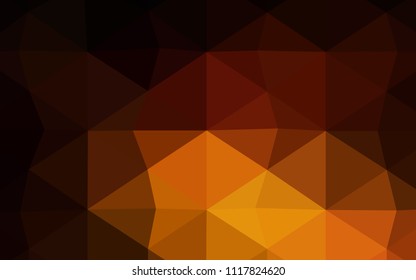 Dark BLUE vector low poly cover. Colorful illustration in polygonal style with gradient. Brand-new design for your business.