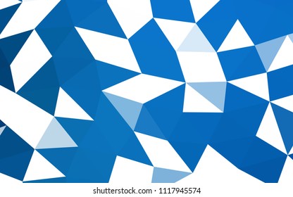 Dark BLUE vector low poly. Abstract illustration with an elegant design. The polygonal design can be used for your web site.