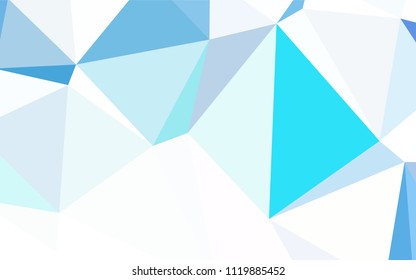 Dark BLUE vector low poly layout. A sample with polygonal shapes. Polygonal design for your web site.