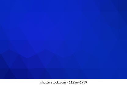 Dark BLUE vector low poly layout. A completely new color illustration in a polygonal style. Textured pattern for your backgrounds.