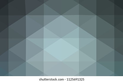 Dark BLUE vector low poly cover. Modern geometrical abstract illustration with gradient. Brand-new style for your business design.
