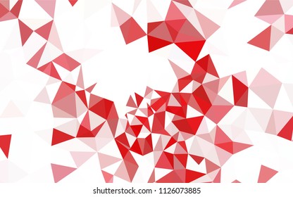 Dark BLUE vector low poly texture. A sample with polygonal shapes. Brand new style for your business design.