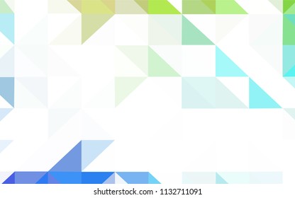 Dark BLUE vector low poly texture. A sample with polygonal shapes. Brand new style for your business design.