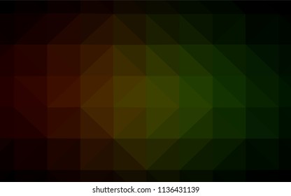 Dark BLUE vector low poly cover. Modern abstract illustration with triangles. Pattern for a brand book's backdrop.