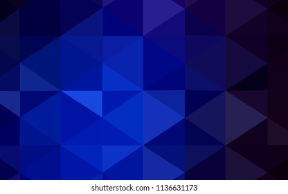 Dark BLUE vector low poly layout. A sample with polygonal shapes. A completely new design for your business.