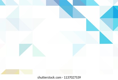 Dark BLUE vector low poly layout. Modern abstract illustration with triangles. Completely new template for your banner.