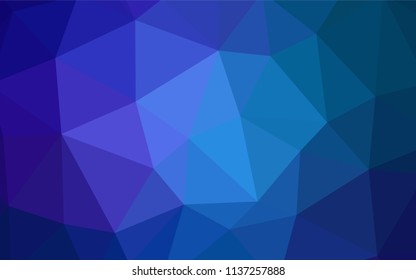 Dark BLUE vector low poly layout. Modern abstract illustration with triangles. Polygonal design for your web site.