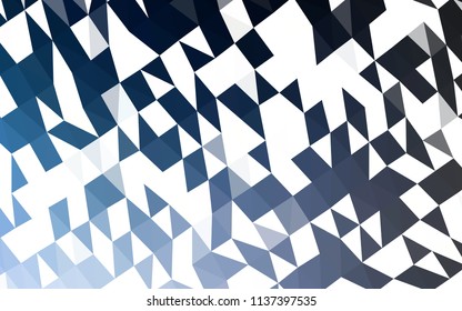 Dark BLUE vector low poly template. Modern geometrical abstract illustration with gradient. A completely new design for your business.