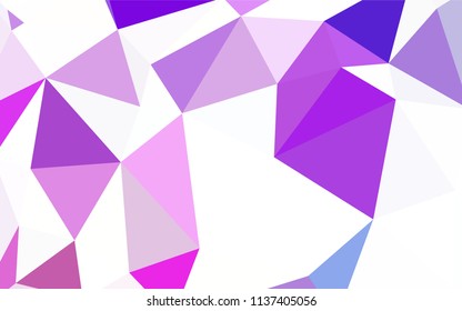 Dark BLUE vector low poly layout. Colorful illustration in abstract style with triangles. Polygonal design for your web site.