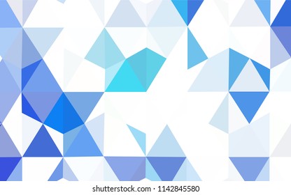 Dark BLUE vector low poly layout. A sample with polygonal shapes. A completely new design for your leaflet.