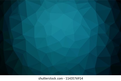 Dark BLUE vector low poly texture. Modern geometrical abstract illustration with gradient. A completely new template for your business design.