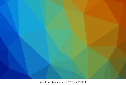 Dark BLUE vector low poly layout. Modern abstract illustration with triangles. A new texture for your web site.