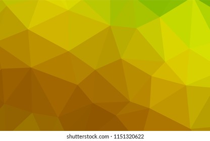 Dark BLUE vector low poly cover. Colorful illustration in abstract style with triangles. Brand new style for your business design.