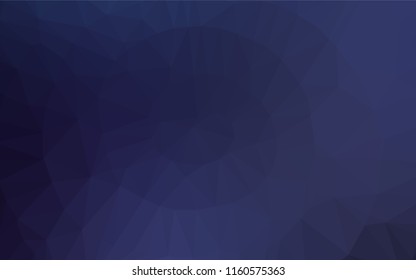 Dark BLUE vector low poly layout. Glitter abstract illustration with an elegant design. Brand new design for your business.