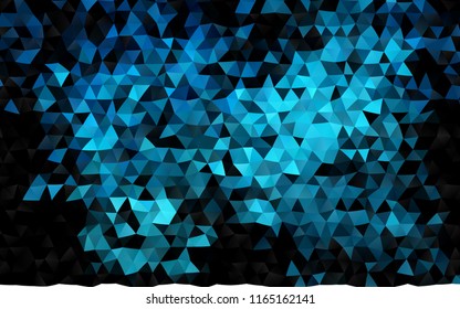 Dark BLUE vector low poly template. An elegant bright illustration with gradient. A new texture for your design.