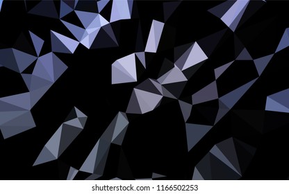 Dark BLUE vector low poly layout. A completely new color illustration in a vague style. The polygonal design can be used for your web site.