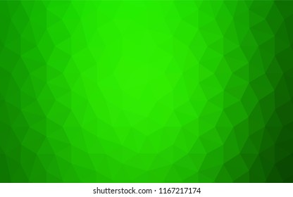 Dark BLUE vector low poly cover. Elegant bright polygonal illustration with gradient. New template for your brand book.