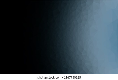 Dark BLUE vector low poly texture. A sample with polygonal shapes. A new texture for your design.