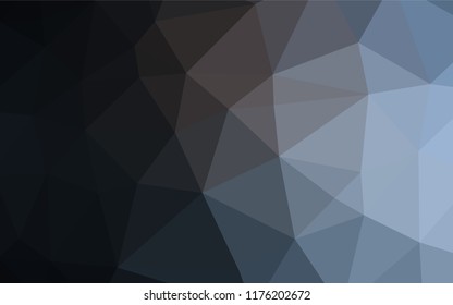 Dark BLUE vector low poly texture. Creative geometric illustration in Origami style with gradient. The textured pattern can be used for background.
