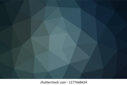 Dark BLUE vector low poly layout. Glitter abstract illustration with an elegant design. The polygonal design can be used for your web site.