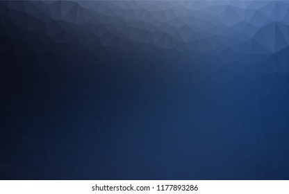 Dark BLUE vector low poly layout. Shining colored illustration in a Brand new style. A completely new template for your business design.