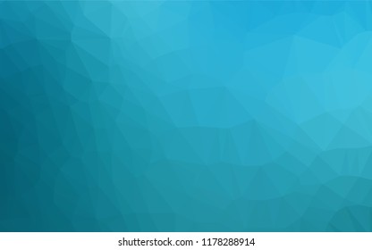Dark BLUE vector low poly layout. Modern geometrical abstract illustration with gradient. The elegant pattern can be used as part of a brand book.