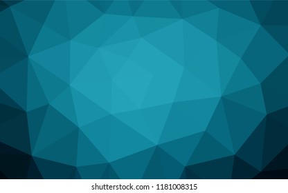 Dark BLUE vector low poly cover. A completely new color illustration in a vague style. The textured pattern can be used for background.