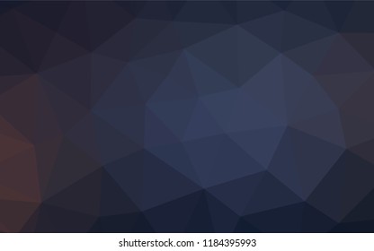 Dark BLUE vector low poly layout. An elegant bright illustration with gradient. A completely new design for your business.