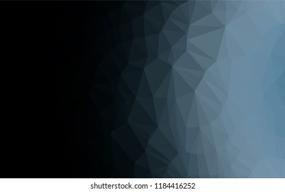 Dark BLUE vector low poly layout. Modern geometrical abstract illustration with gradient. The textured pattern can be used for background.