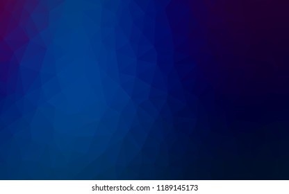 Dark BLUE vector low poly texture. A sample with polygonal shapes. Textured pattern for your backgrounds.