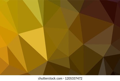 Dark BLUE vector low poly layout. Colorful abstract illustration with triangles. A completely new design for your leaflet.